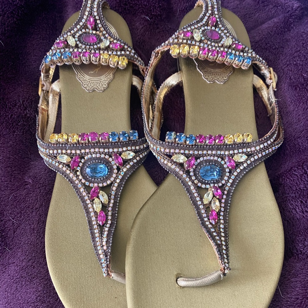 Rene Caovilla jeweled sandals